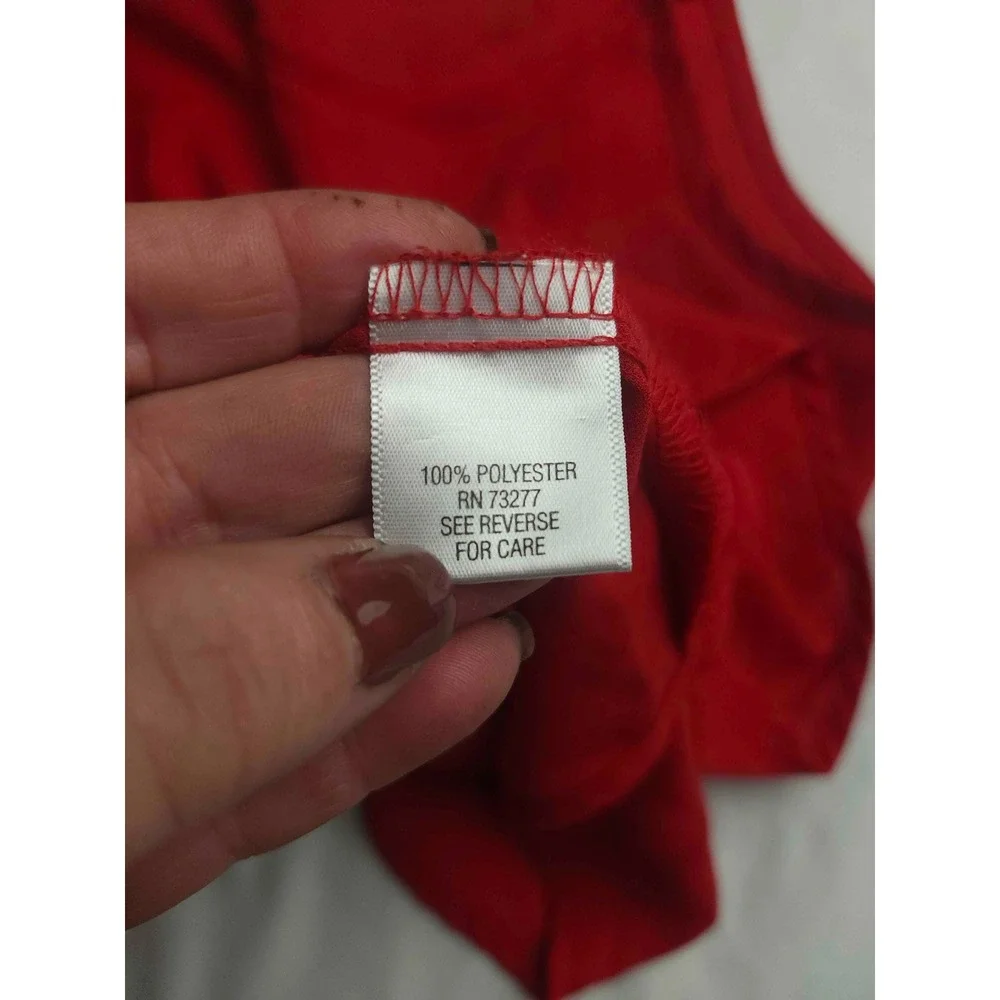 Apt. 9 Essentials Womens Red Adjustable Strap Camisole Tank Top Large